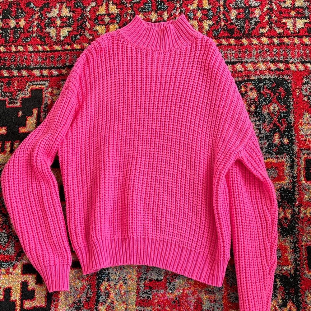 White Fox Boutique Thick Knit Mockneck Sweater